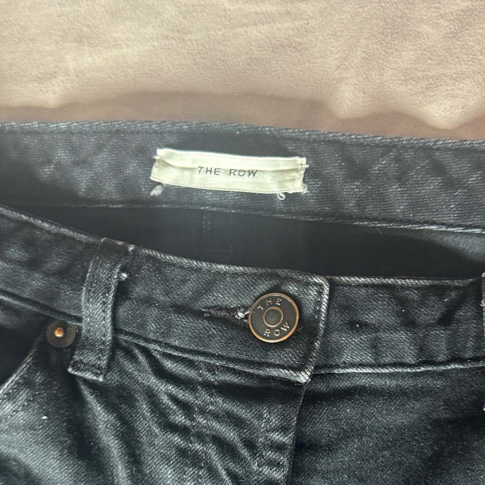 The Row Charcoal Denim Jeans